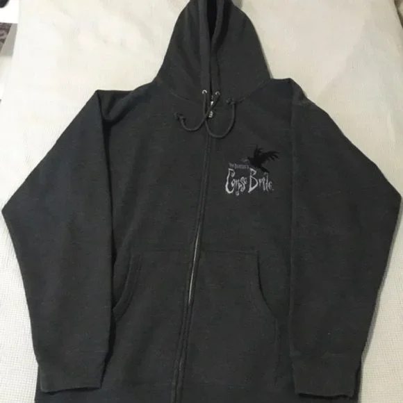written tim burton hoodie